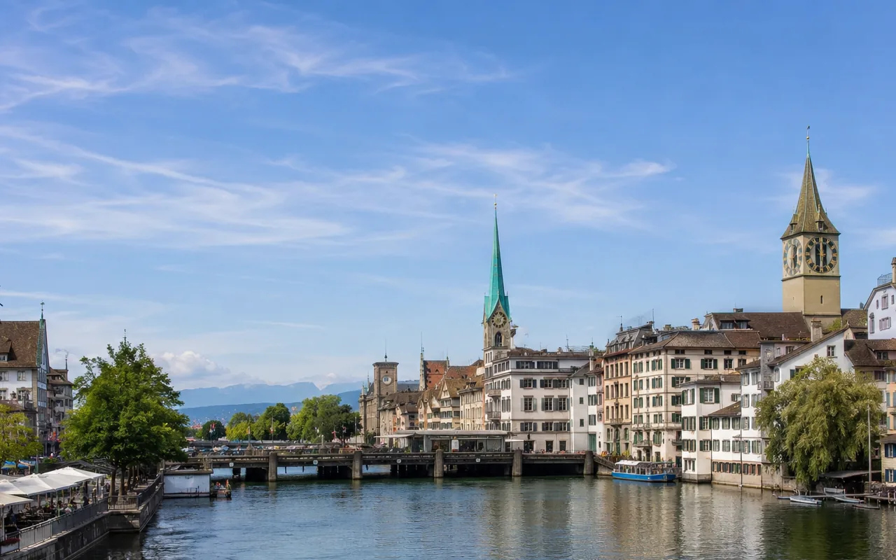 Zurich Lake Zurich Promenade